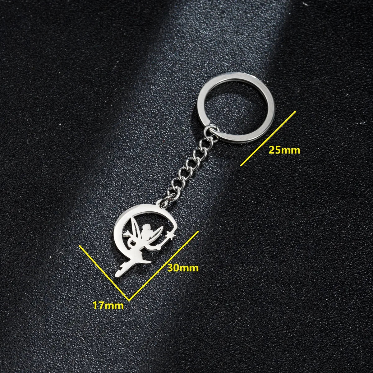 Simple Style Mermaid Stainless Steel Keychain