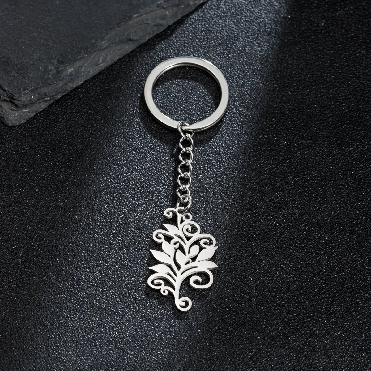 Simple Style Mermaid Stainless Steel Keychain