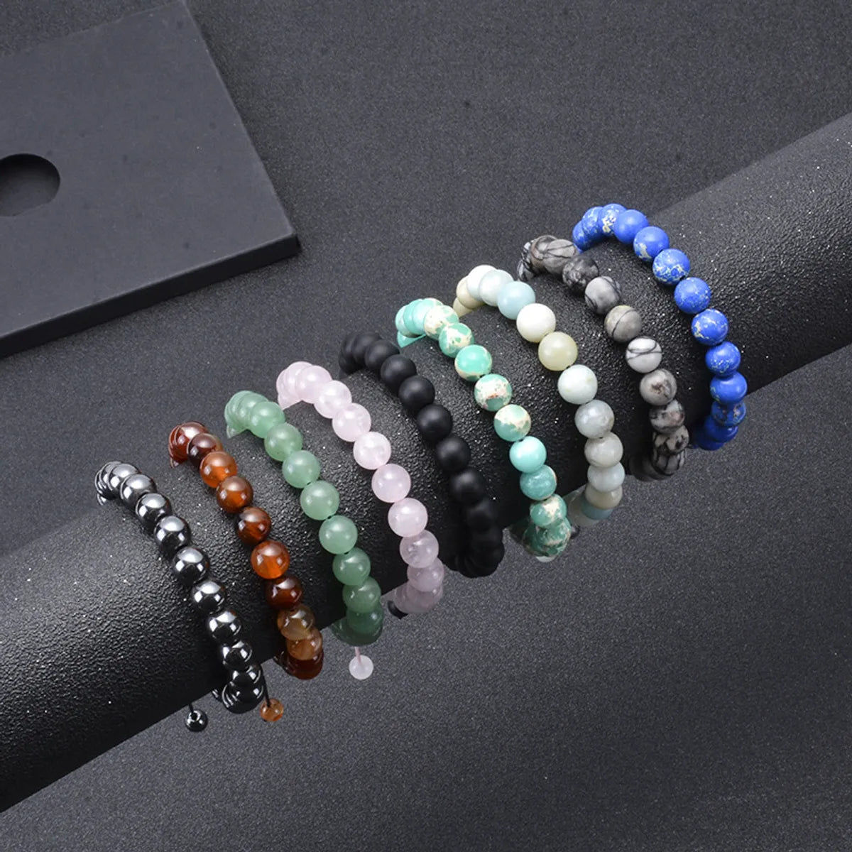 Simple Style Multicolor Agate Tiger Eye Lapis Lazuli Bracelets