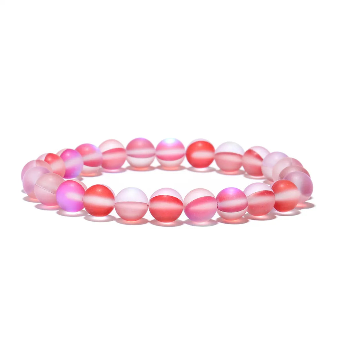 Simple Style Multicolor Moonstone Beaded Bracelets