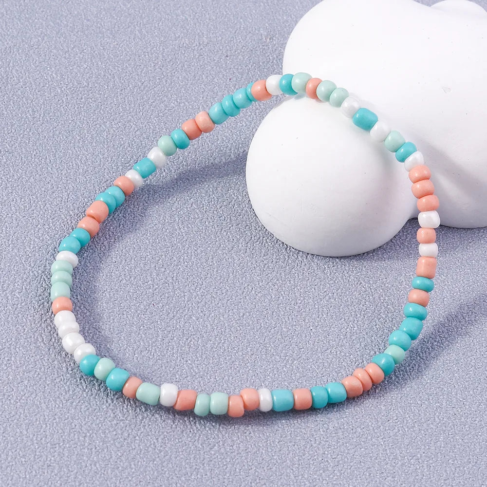 Simple Style Multicolor Rope Beaded Women'S Bracelets 1 Piece