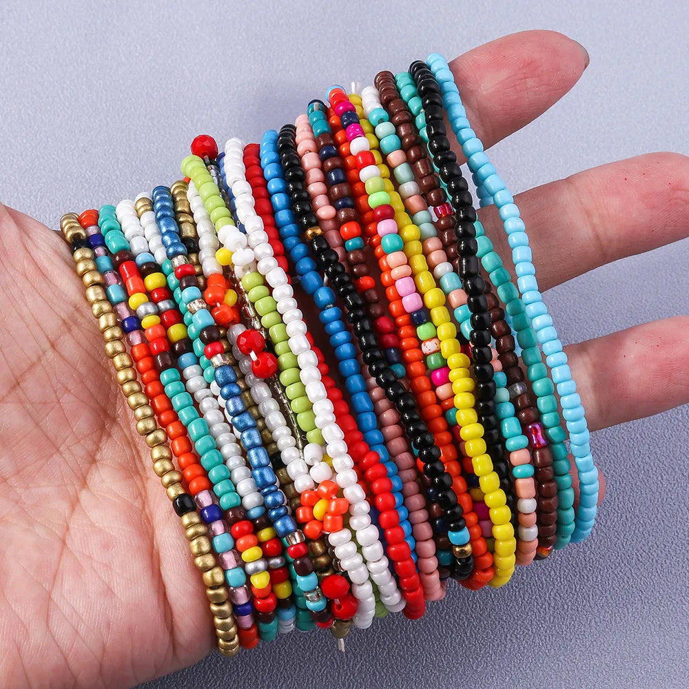 Simple Style Multicolor Rope Beaded Women'S Bracelets 1 Piece