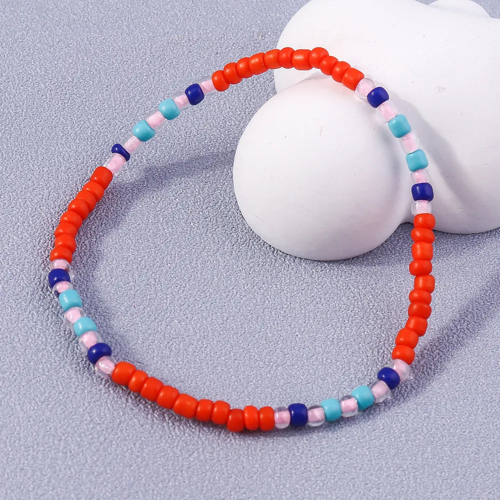 Simple Style Multicolor Rope Beaded Women'S Bracelets 1 Piece