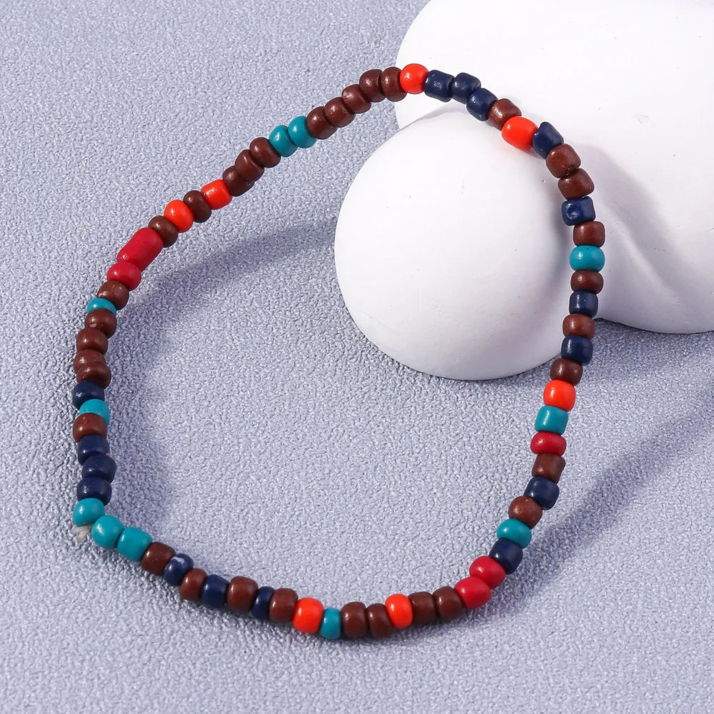 Simple Style Multicolor Rope Beaded Women'S Bracelets 1 Piece