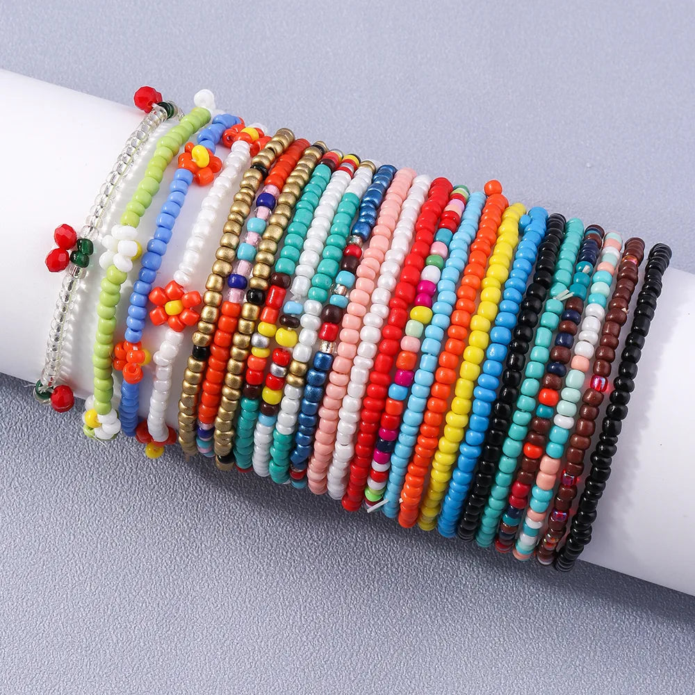 Simple Style Multicolor Rope Beaded Women'S Bracelets 1 Piece