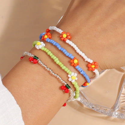 Simple Style Multicolor Rope Beaded Women'S Bracelets 1 Piece