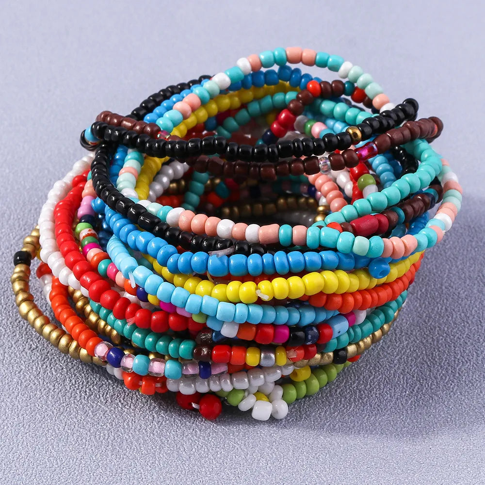 Simple Style Multicolor Rope Beaded Women'S Bracelets 1 Piece