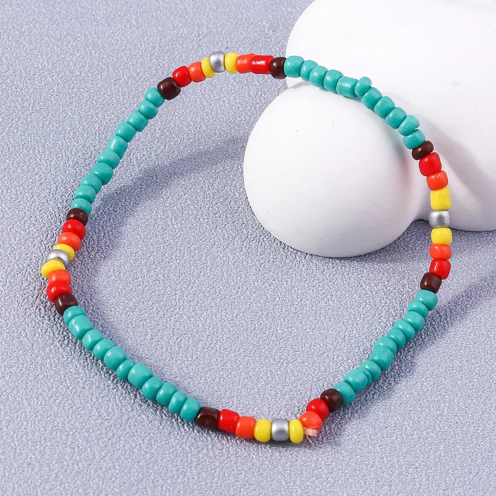 Simple Style Multicolor Rope Beaded Women'S Bracelets 1 Piece