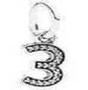 Simple Style Number Sterling Silver Plating Silver Plated Charms Jewelry Accessories