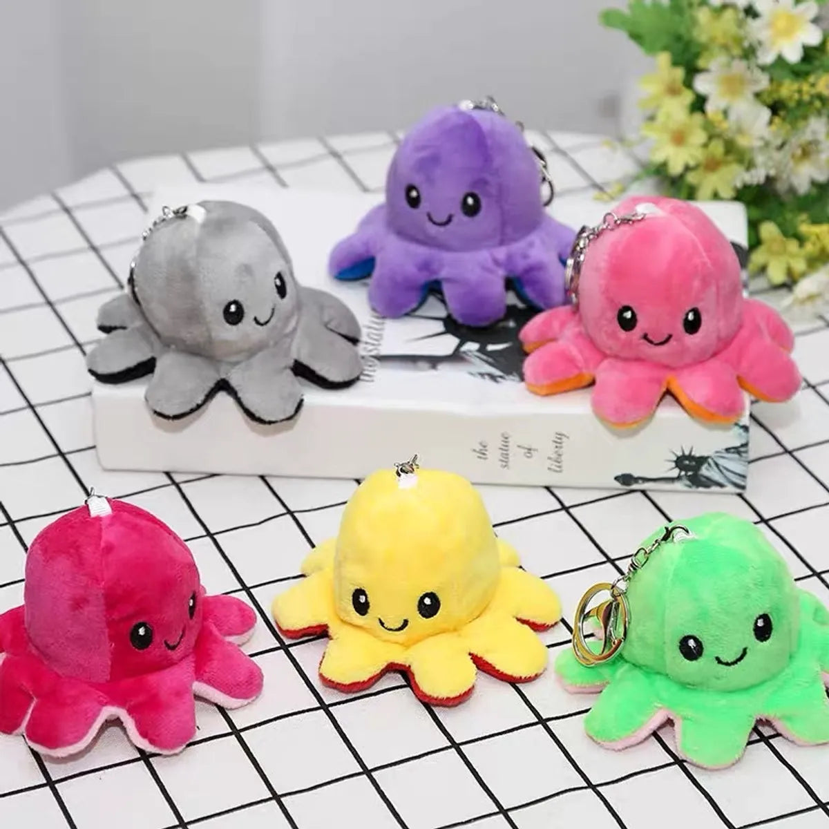 Simple Style Octopus Pp Cotton Patchwork Bag Pendant Keychain