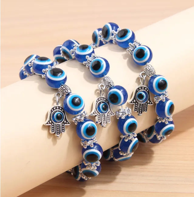 Simple Style Palm Eye Ccb Alloy Women'S Bracelets