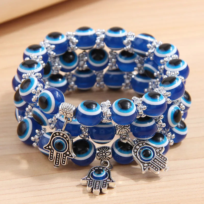 Simple Style Palm Eye Ccb Alloy Women'S Bracelets