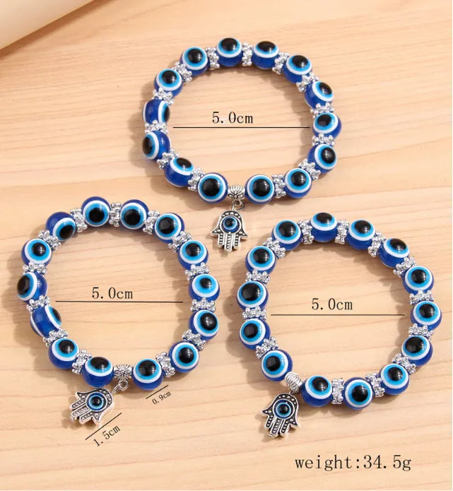 Simple Style Palm Eye Ccb Alloy Women'S Bracelets