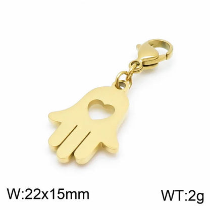 1 Piece Stainless Steel 18K Gold Plated Palm