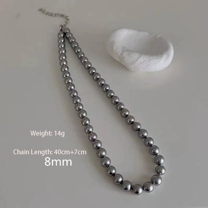 Simple Style Pearl Arylic Beaded Women's Necklace