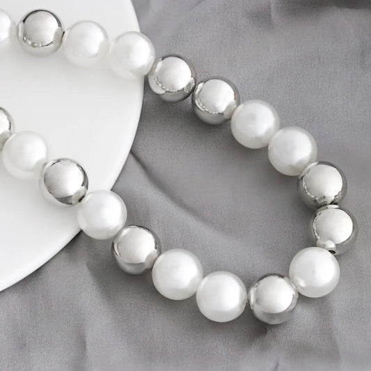 Simple Style Pearl Imitation Pearl Beaded Women's Necklace