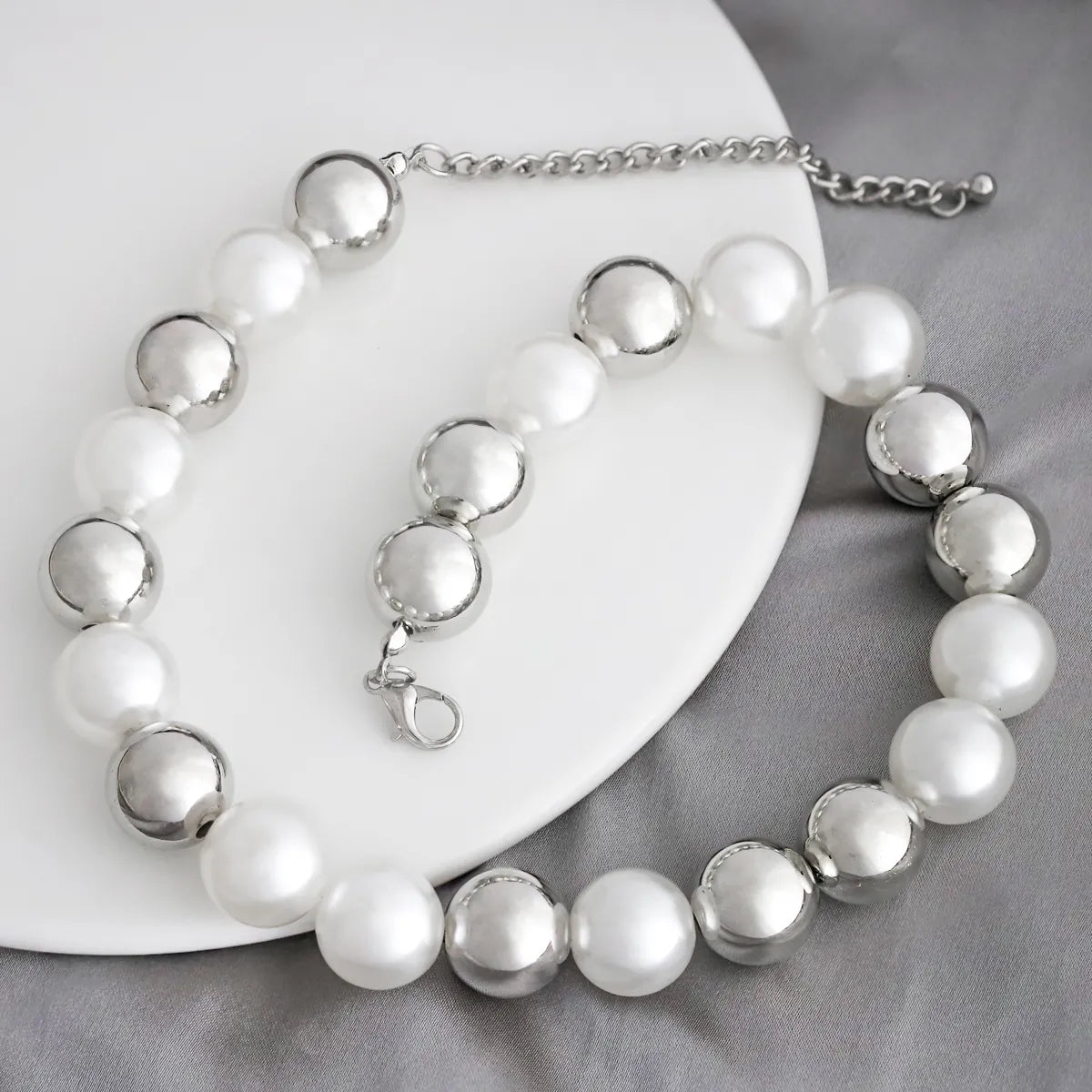 Simple Style Pearl Imitation Pearl Beaded Women's Necklace