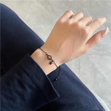 Simple Style Pentagram Planet Alloy Plating Hollow Out Bracelets Choker