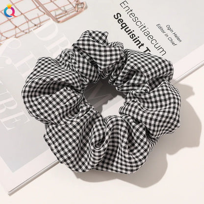 Simple Style Plaid Fruit Flower Cloth Hair Tie 1 Piece