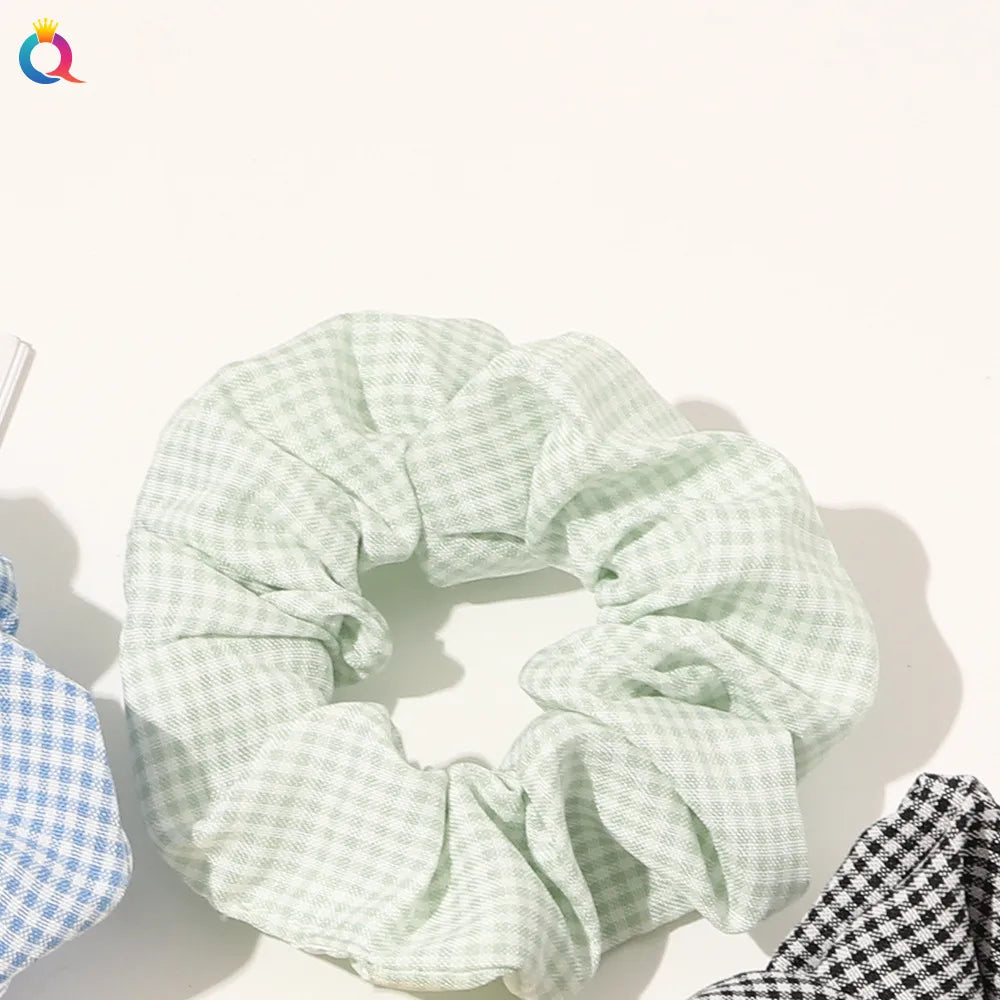 Simple Style Plaid Fruit Flower Cloth Hair Tie 1 Piece