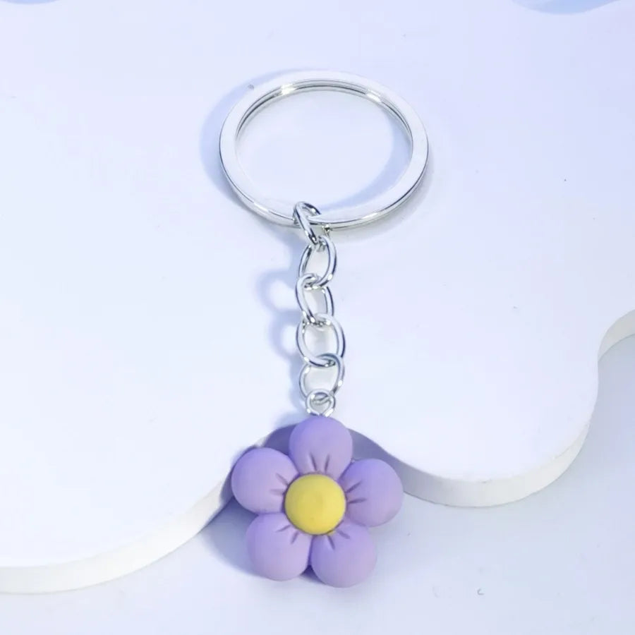 Simple Style Plant Alloy Bag Pendant Keychain