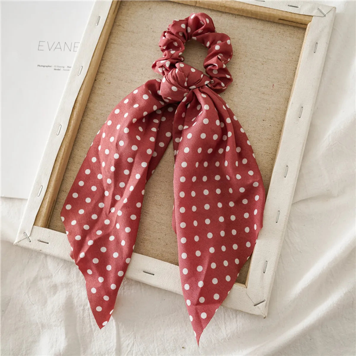 Simple Style Polka Dots Cloth Printing Hair Tie 1 Piece