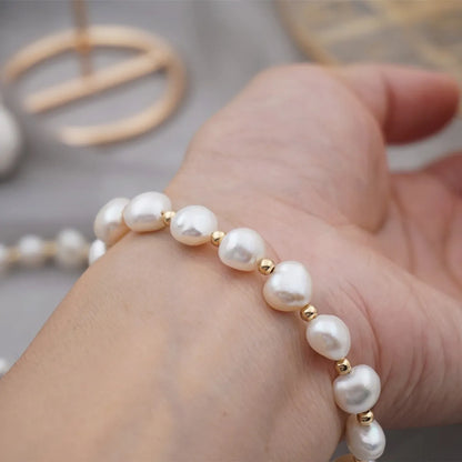 Simple Style Portrait Pearl Beaded Bracelets 1 Piece