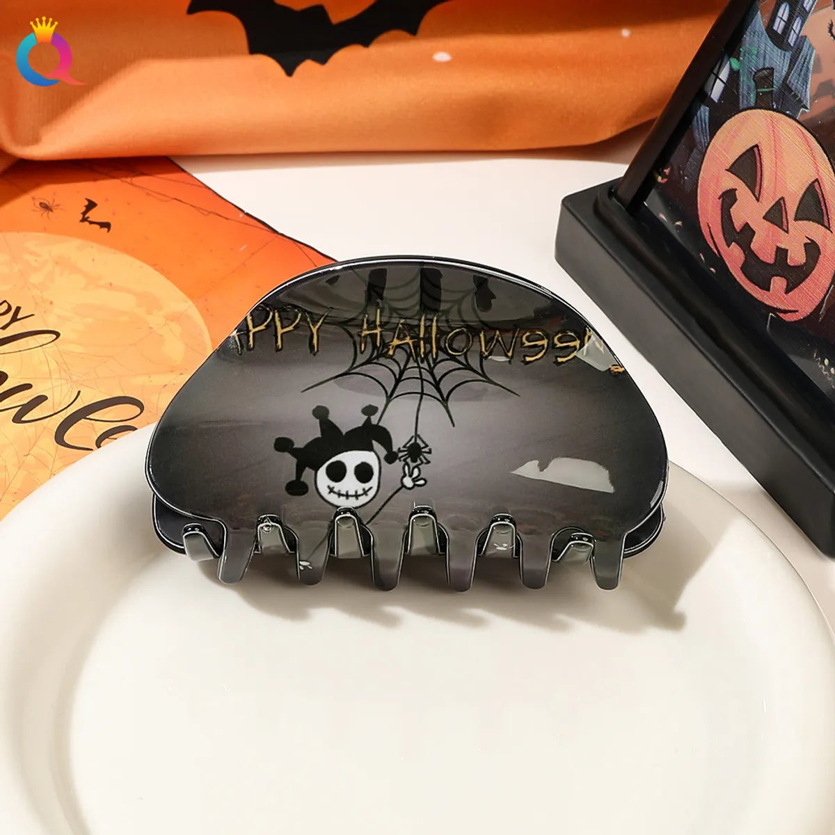 Simple Style Pumpkin Bat Butterfly Plastic Resin Hair Claws