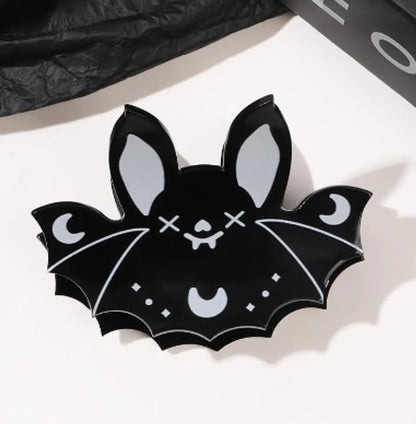 Simple Style Pumpkin Bat Butterfly Plastic Resin Hair Claws