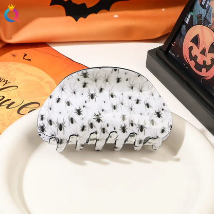 Simple Style Pumpkin Bat Butterfly Plastic Resin Hair Claws