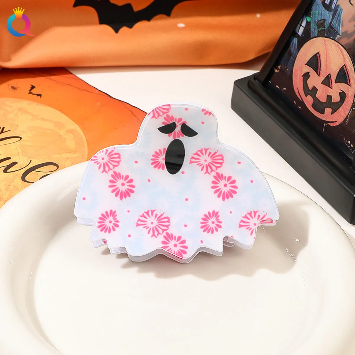 Simple Style Pumpkin Bat Butterfly Plastic Resin Hair Claws