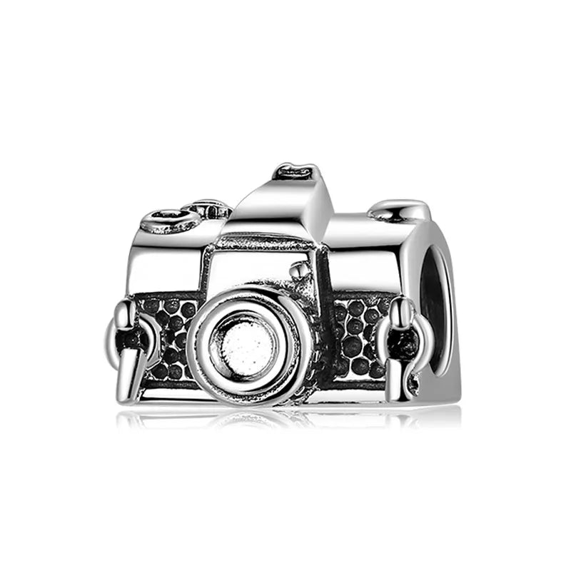 Simple Style Radio Camera Notes Sterling Silver Jewelry Accessories