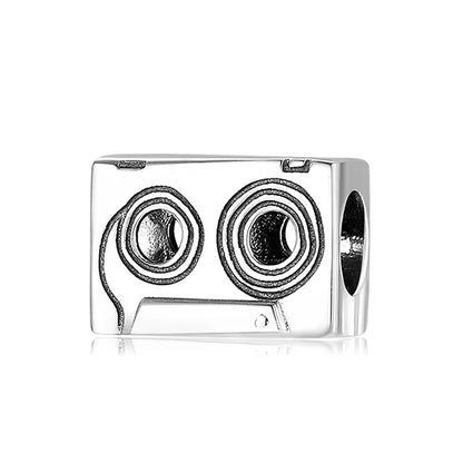 Simple Style Radio Camera Notes Sterling Silver Jewelry Accessories