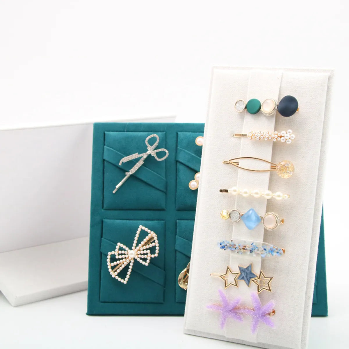 Simple Style Rectangle Flannel Jewelry Rack