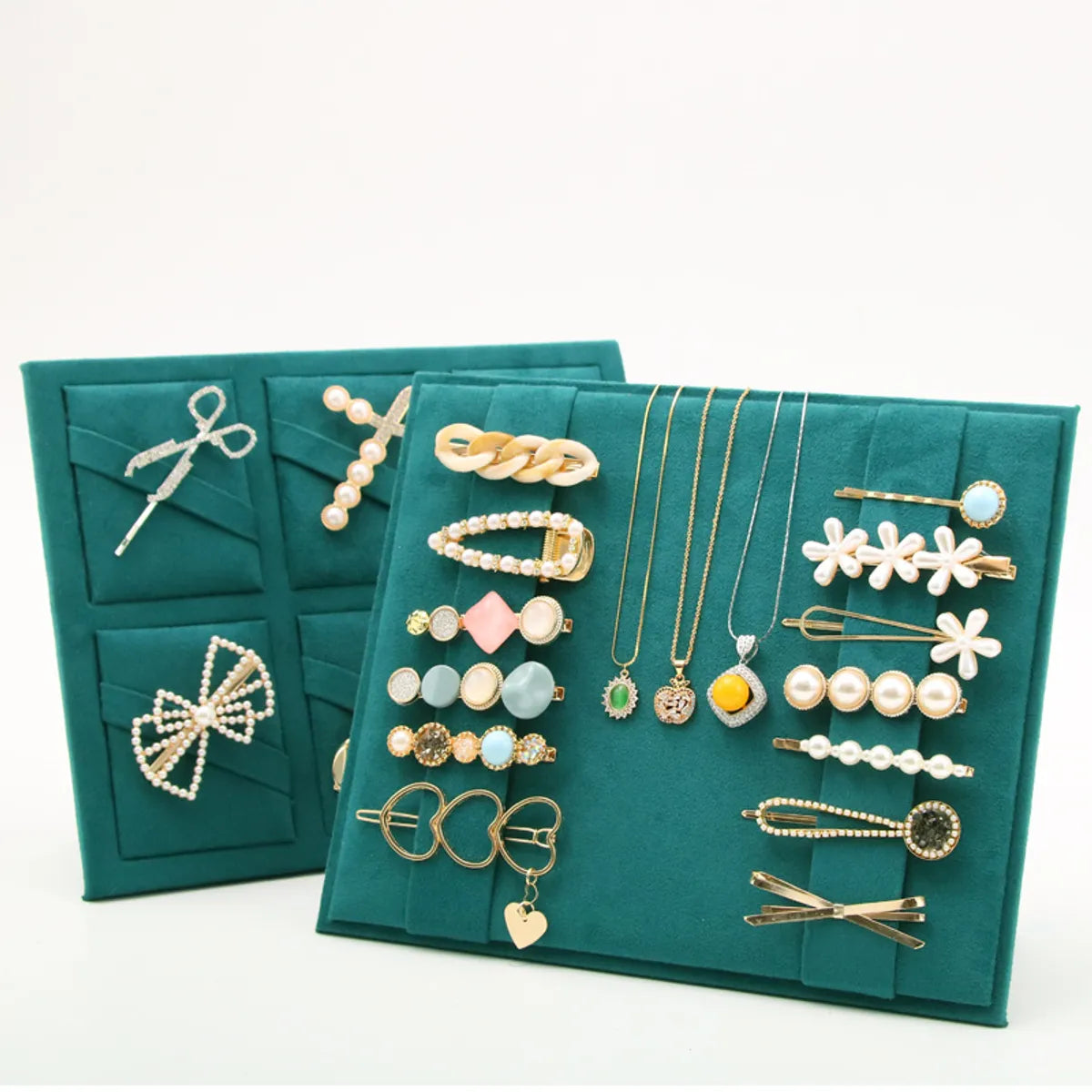 Simple Style Rectangle Flannel Jewelry Rack