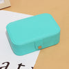 Simple Style Rectangle Pu Leather Flannel Layered Jewelry Boxes 1 Piece