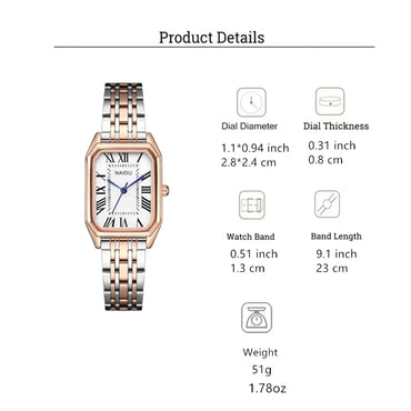 Simple Style Rectangle Quartz Women'S Watches