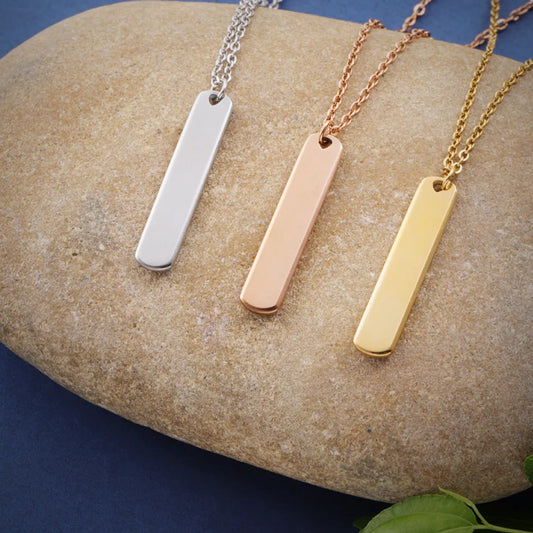 Simple Style Roman Style Commute Geometric Stainless Steel Gold Plated Silver Plated Pendant Necklace In Bulk