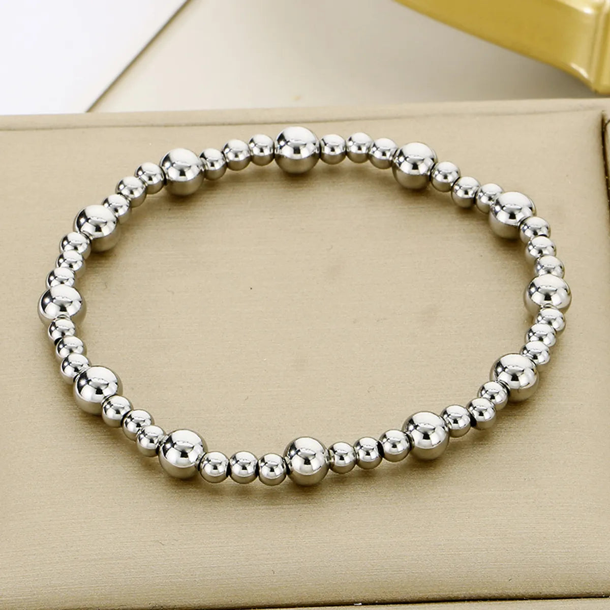 Simple Style Round 304 Stainless Steel 18K Gold Plated Bracelets In Bulk