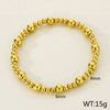 Simple Style Round 304 Stainless Steel 18K Gold Plated Bracelets In Bulk