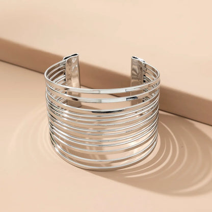 Simple Style Round Alloy Hollow Out Women'S Bangle