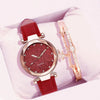 Simple Style Round Buckle Quartz Women'S Watches