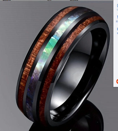 Simple Style Round Color Block Stainless Steel Unisex Rings