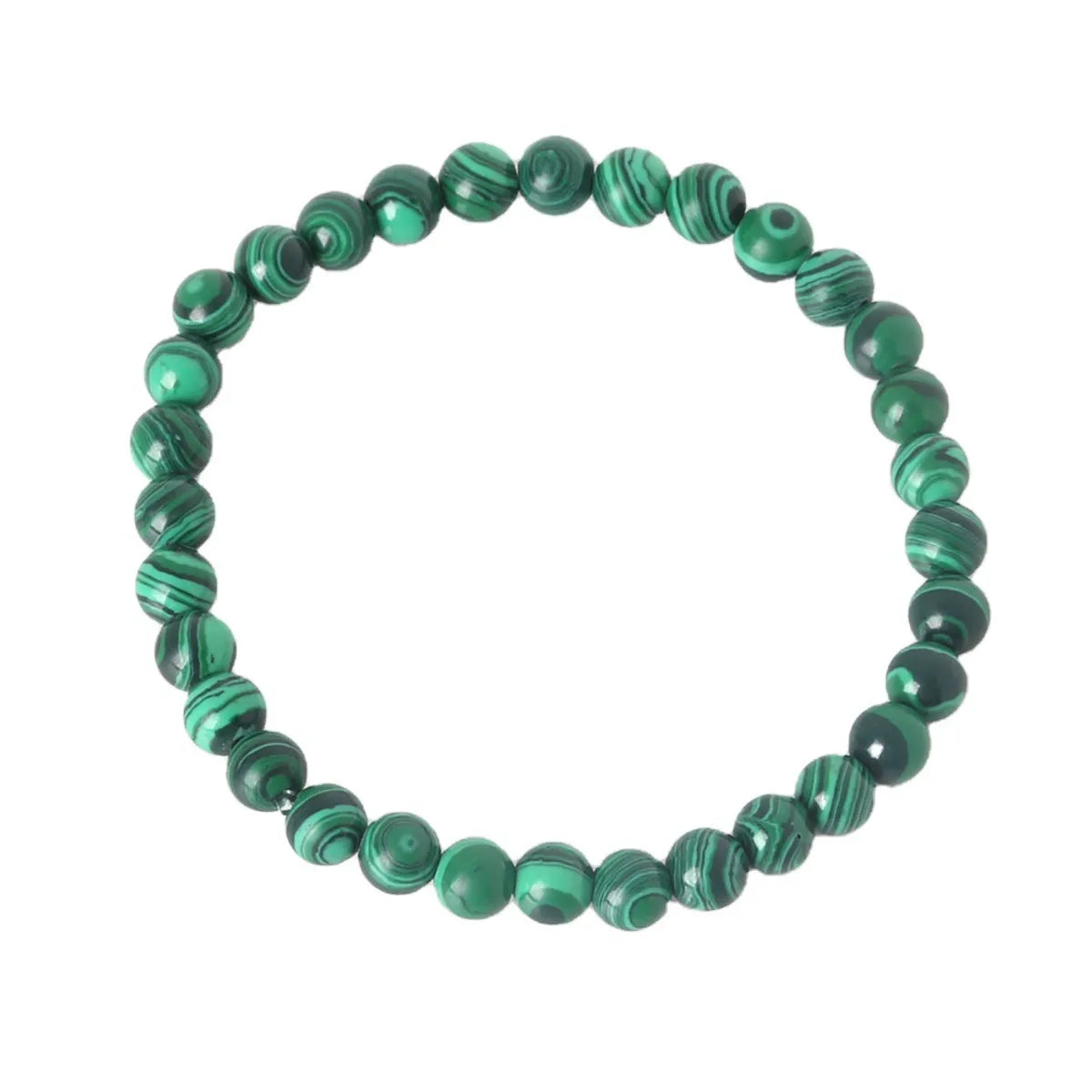 Simple Style Round Crystal Beaded Bracelets 1 Piece