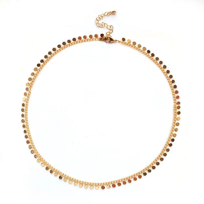 Simple Style Round Glass Beaded Women's Necklace