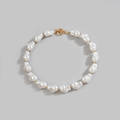 Simple Style Round Imitation Pearl Wholesale Choker