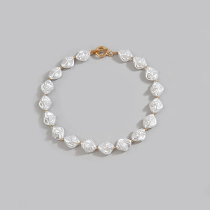 Simple Style Round Imitation Pearl Wholesale Choker