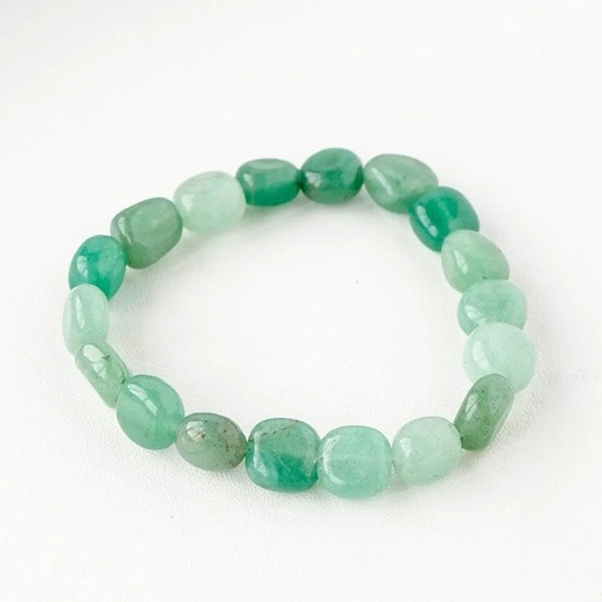 Simple Style Round Natural Stone Beaded Bracelets 1 Piece