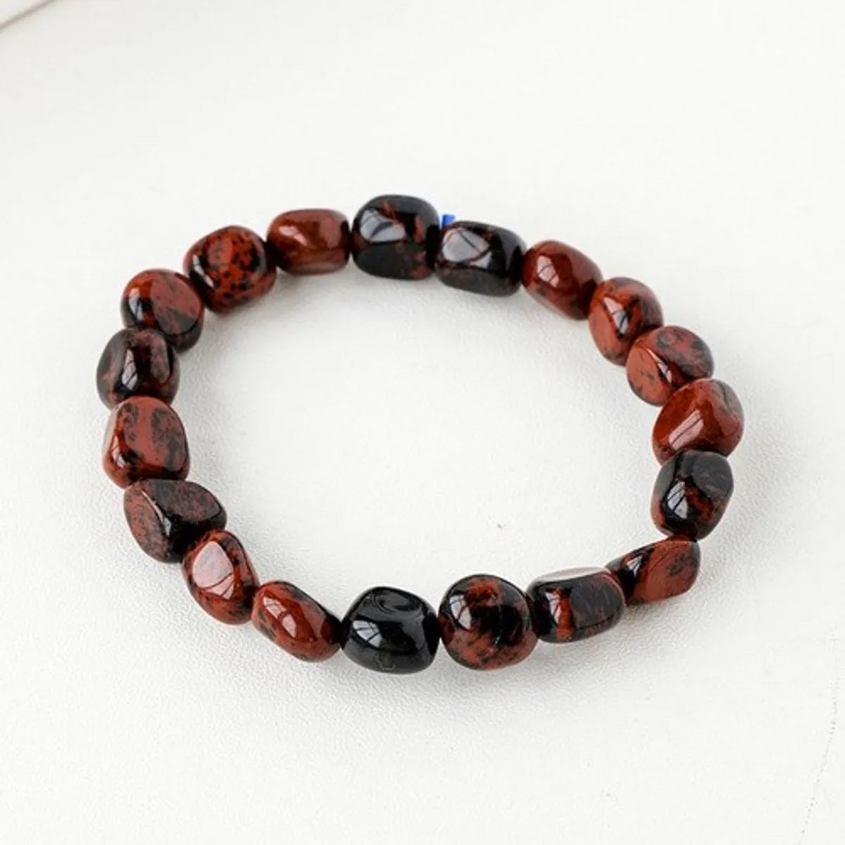 Simple Style Round Natural Stone Beaded Bracelets 1 Piece