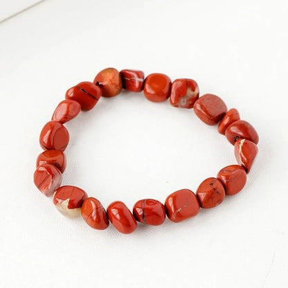 Simple Style Round Natural Stone Beaded Bracelets 1 Piece